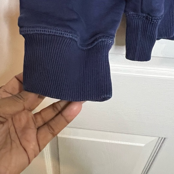 Calvin Klein Men's Mono Logo Crew Neck Sweatshirt - Navy Blue - Size Large - Picture 3 of 6